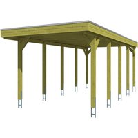 SKANHOLZ Carport »Friesland«, BxT: 314 x 708 cm, Firsthöhe: 241 cm, imprägniert – gruen SKANHOLZ Carport »Friesland«, BxT: 314 x 708 cm, Firsthöhe: 241 cm, imprägniert – gruen
