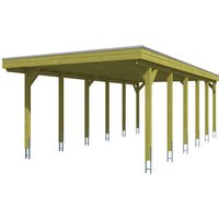 SKANHOLZ Carport »Friesland«, BxT: 397 x 860 cm, Firsthöhe: 241 cm, imprägniert – gruen SKANHOLZ Carport »Friesland«, BxT: 397 x 860 cm, Firsthöhe: 241 cm, imprägniert – gruen