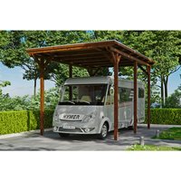 SKANHOLZ Carport »Emsland 1«, BxT: 404 x 604 cm, Firsthöhe: 372 cm, farbbehandelt – braun SKANHOLZ Carport »Emsland 1«, BxT: 404 x 604 cm, Firsthöhe: 372 cm, farbbehandelt – braun