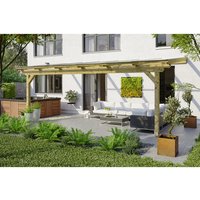 SKANHOLZ Terrassenüberdachung »Ancona«, Breite: 648 cm, Dach: Polycarbonat (PC), natur – beige SKANHOLZ Terrassenüberdachung »Ancona«, Breite: 648 cm, Dach: Polycarbonat (PC), natur – beige