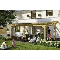 SKANHOLZ Terrassenüberdachung »Sanremo«, Breite: 648 cm, Dach: Polycarbonat (PC), natur – beige SKANHOLZ Terrassenüberdachung »Sanremo«, Breite: 648 cm, Dach: Polycarbonat (PC), natur – beige