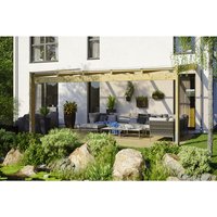 SKANHOLZ Terrassenüberdachung »Novara«, Breite: 557 cm, Dach: Polycarbonat (PC), braun SKANHOLZ Terrassenüberdachung »Novara«, Breite: 557 cm, Dach: Polycarbonat (PC), braun