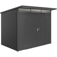 BIOHORT Gerätehaus »AvantGarde®«, Stahl, BxHxT: 257 x 218 x 292 cm (Außenmaße) – grau BIOHORT Gerätehaus »AvantGarde®«, Stahl, BxHxT: 257 x 218 x 292 cm (Außenmaße) – grau