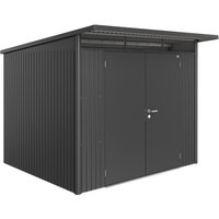 BIOHORT Gerätehaus »AvantGarde®«, Stahl, BxHxT: 254 x 218 x 214 cm (Außenmaße) – grau BIOHORT Gerätehaus »AvantGarde®«, Stahl, BxHxT: 254 x 218 x 214 cm (Außenmaße) – grau