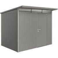 BIOHORT Gerätehaus »AvantGarde®«, Stahl, BxHxT: 257 x 218 x 177 cm (Außenmaße) – grau BIOHORT Gerätehaus »AvantGarde®«, Stahl, BxHxT: 257 x 218 x 177 cm (Außenmaße) – grau