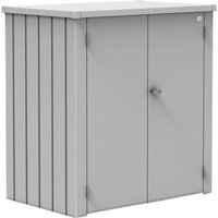 BIOHORT Terrassenschrank »Romeo«, BxHxT: 132 x 140 x 57 cm, silber-metallic, Stahlblech – silberfarben BIOHORT Terrassenschrank »Romeo«, BxHxT: 132 x 140 x 57 cm, silber-metallic, Stahlblech – silberfarben