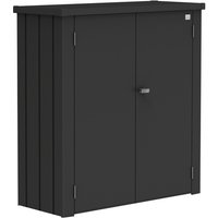 BIOHORT Terrassenschrank »Romeo«, BxHxT: 132 x 140 x 57 cm, dunkelgrau-metallic, Stahlblech BIOHORT Terrassenschrank »Romeo«, BxHxT: 132 x 140 x 57 cm, dunkelgrau-metallic, Stahlblech