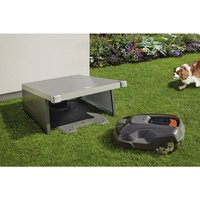 BIOHORT Mähroboter-Garage »Rasenrobotergarage Charly«, Stahl, BxHxT: 42 x 49 x 45,5 cm (Außenmaße) – grau BIOHORT Mähroboter-Garage »Rasenrobotergarage Charly«, Stahl, BxHxT: 42 x 49 x 45,5 cm (Außenmaße) – grau