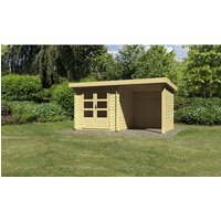 KARIBU Gartenhaus »Bastrup 2«, Holz, BxHxT: 419 x 217 x 237 cm (Außenmaße inkl. Dachüberstand) – beige KARIBU Gartenhaus »Bastrup 2«, Holz, BxHxT: 419 x 217 x 237 cm (Außenmaße inkl. Dachüberstand) – beige