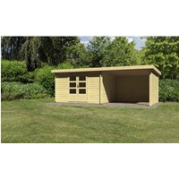 KARIBU Gartenhaus »Bastrup 3«, Holz, BxHxT: 640 x 222 x 297 cm (Außenmaße inkl. Dachüberstand) - beige |  Fichte  |  9,52 m² KARIBU Gartenhaus »Bastrup 3«, Holz, BxHxT: 640 x 222 x 297 cm (Außenmaße inkl. Dachüberstand) - beige |  Fichte  |  9,52 m²