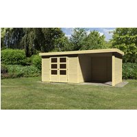 KARIBU Gartenhaus »ASKOLA 2«, Holz, BxHxT: 522 x 211 x 246 cm (Außenmaße inkl. Dachüberstand) – beige KARIBU Gartenhaus »ASKOLA 2«, Holz, BxHxT: 522 x 211 x 246 cm (Außenmaße inkl. Dachüberstand) – beige