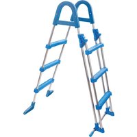 MYPOOL Pool-Sicherheitsleiter, blau/edelstahlfarben, für Aufstellpools – silberfarben MYPOOL Pool-Sicherheitsleiter, blau/edelstahlfarben, für Aufstellpools – silberfarben