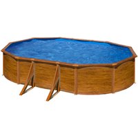 GRE Ovalpool, Holzoptik, BxHxL: 375 x 120 x 610 cm – braun GRE Ovalpool, Holzoptik, BxHxL: 375 x 120 x 610 cm – braun