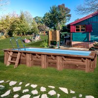 GRE Rechteckpool Set »Mango«, rechteckig, BxLxH: 320 x 618 x 130 cm – braun GRE Rechteckpool Set »Mango«, rechteckig, BxLxH: 320 x 618 x 130 cm – braun