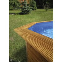 WEKA Toprail für Massivholzpool, Holz, Länge: 116 cm – braun WEKA Toprail für Massivholzpool, Holz, Länge: 116 cm – braun