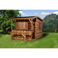 WEKA Gartenhaus »Almhütte«, Holz, BxHxT: 287 x 251 x 174 cm (Außenmaße inkl. Dachüberstand) – beige Rabatt: 6 % WEKA Gartenhaus »Almhütte«, Holz, BxHxT: 287 x 251 x 174 cm (Außenmaße inkl. Dachüberstand) – beige Rabatt: 6 %