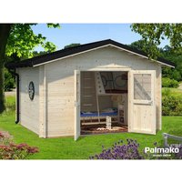 PALMAKO AS Gartenhaus »Tina 10,4«, BxT: 432 x 346 cm (Aufstellmaße), Satteldach – beige Rabatt: 14 %