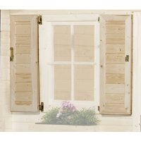 WEKA Fensterladen für Gartenhäuser, Holz – beige | Fichte Rabatt: 6 % WEKA Fensterladen für Gartenhäuser, Holz – beige | Fichte Rabatt: 6 %