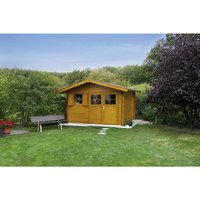 WEKA Ferienhaus »109 Gr.2«, Holz, BxHxT: 420 x 262 x 300 cm (Außenmaße inkl. Dachüberstand) – beige | Holz | 10,2 m² WEKA Ferienhaus »109 Gr.2«, Holz, BxHxT: 420 x 262 x 300 cm (Außenmaße inkl. Dachüberstand) – beige | Holz | 10,2 m²