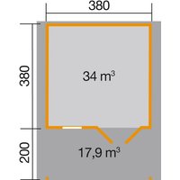 WEKA Gartenhaus »137 B Gr.2«, Holz, BxHxT: 460 x 262 x 590 cm (Außenmaße) – beige WEKA Gartenhaus »137 B Gr.2«, Holz, BxHxT: 460 x 262 x 590 cm (Außenmaße) – beige