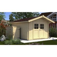 WEKA Gartenhaus »Premium«, Holz, BxHxT: 380 x 262 x 380 cm (Außenmaße) – beige WEKA Gartenhaus »Premium«, Holz, BxHxT: 380 x 262 x 380 cm (Außenmaße) – beige