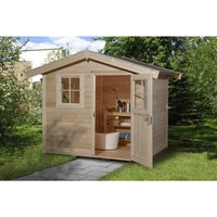 WEKA Gartenhaus »123 Gr. 2«, Holz, BxHxT: 306 x 237 x 274 cm (Außenmaße inkl. Dachüberstand) – beige WEKA Gartenhaus »123 Gr. 2«, Holz, BxHxT: 306 x 237 x 274 cm (Außenmaße inkl. Dachüberstand) – beige