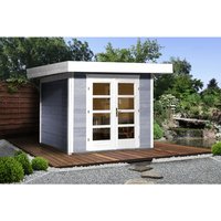 WEKA Gartenhaus »126 Plus Gr.2«, Holz, BxHxT: 356 x 249 x 241 cm (Außenmaße inkl. Dachüberstand) – grau WEKA Gartenhaus »126 Plus Gr.2«, Holz, BxHxT: 356 x 249 x 241 cm (Außenmaße inkl. Dachüberstand) – grau