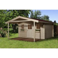 WEKA Ferienhaus »135 A Gr.2«, Holz, BxHxT: 460 x 262 x 590 cm (Außenmaße inkl. Dachüberstand) – beige | Holz | 22,04 m² WEKA Ferienhaus »135 A Gr.2«, Holz, BxHxT: 460 x 262 x 590 cm (Außenmaße inkl. Dachüberstand) – beige | Holz | 22,04 m²