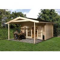 WEKA Gartenhaus »137 A Gr.1«, Holz, BxHxT: 460 x 262 x 500 cm (Außenmaße inkl. Dachüberstand) - beige |  Fichte  |  19 m² WEKA Gartenhaus »137 A Gr.1«, Holz, BxHxT: 460 x 262 x 500 cm (Außenmaße inkl. Dachüberstand) - beige |  Fichte  |  19 m²