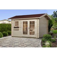 WEKA Gartenhaus »163 Gr.1«, Holz, BxHxT: 410 x 257 x 300 cm (Außenmaße) – beige WEKA Gartenhaus »163 Gr.1«, Holz, BxHxT: 410 x 257 x 300 cm (Außenmaße) – beige