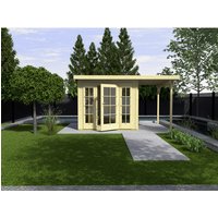 WEKA Gartenhaus »Panorama 172 Gr.1«, Holz, BxHxT: 554 x 216 x 286 cm (Außenmaße inkl. Dachüberstand) – beige WEKA Gartenhaus »Panorama 172 Gr.1«, Holz, BxHxT: 554 x 216 x 286 cm (Außenmaße inkl. Dachüberstand) – beige