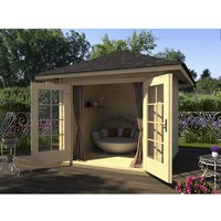 WEKA Gartenhaus »177 4-Eck Gr.2«, Holz, BxT: 380 x 298 cm (Außenmaße inkl. Dachüberstand) - beige |  Holz  |  8,88 m² WEKA Gartenhaus »177 4-Eck Gr.2«, Holz, BxT: 380 x 298 cm (Außenmaße inkl. Dachüberstand) - beige |  Holz  |  8,88 m²