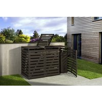 WEKA Mülltonnenbox, 219cm x 122cm x 92cm (BxHxT), 720 Liter – grau WEKA Mülltonnenbox, 219cm x 122cm x 92cm (BxHxT), 720 Liter – grau