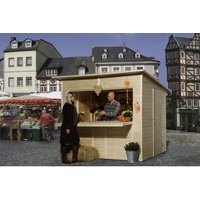 WEKA Gartenhaus »Verkaufshaus 221«, Holz, BxHxT: 283 x 226 x 240 cm (Außenmaße inkl. Dachüberstand) – braun WEKA Gartenhaus »Verkaufshaus 221«, Holz, BxHxT: 283 x 226 x 240 cm (Außenmaße inkl. Dachüberstand) – braun