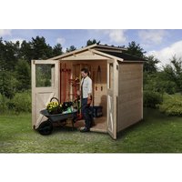WEKA Gartenhaus »323 Gr.2«, Holz, BxHxT: 290 x 221 x 194 cm (Außenmaße inkl. Dachüberstand) - beige |  Holz  |  4,93 m² WEKA Gartenhaus »323 Gr.2«, Holz, BxHxT: 290 x 221 x 194 cm (Außenmaße inkl. Dachüberstand) - beige |  Holz  |  4,93 m²