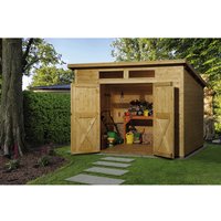 WEKA Gartenhaus »325 A Gr.2«, Holz, BxHxT: 323 x 235 x 293 cm (Außenmaße inkl. Dachüberstand) – beige WEKA Gartenhaus »325 A Gr.2«, Holz, BxHxT: 323 x 235 x 293 cm (Außenmaße inkl. Dachüberstand) – beige