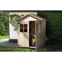 WEKA Gartenschrank, BxHxT: 185 x 216 x 105 cm, natur – beige WEKA Gartenschrank, BxHxT: 185 x 216 x 105 cm, natur – beige