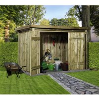 WEKA Gartenhaus »607 A«, Holz, BxHxT: 308 x 223 x 199 cm (Außenmaße inkl. Dachüberstand) – braun WEKA Gartenhaus »607 A«, Holz, BxHxT: 308 x 223 x 199 cm (Außenmaße inkl. Dachüberstand) – braun