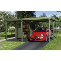 WEKA Einzelcarport »607«, Gr. 1, inkl. Geräteraum, Holz, kesseldruckimprägniert – braun WEKA Einzelcarport »607«, Gr. 1, inkl. Geräteraum, Holz, kesseldruckimprägniert – braun