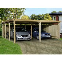 WEKA Carport, holzfarben – braun WEKA Carport, holzfarben – braun