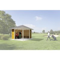 WEKA Sitzgelegenheit, Holz, 4-Sitzer, BxHxT: 285 x 196 x 96,5 cm – braun Rabatt: 8 % WEKA Sitzgelegenheit, Holz, 4-Sitzer, BxHxT: 285 x 196 x 96,5 cm – braun Rabatt: 8 %