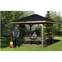 WEKA Gartenhaus »Gartenoase 651 Gr.2«, Holz, BxHxT: 333 x 286 x 257 cm (Außenmaße inkl. Dachüberstand) – schwarz Rabatt: 6 % WEKA Gartenhaus »Gartenoase 651 Gr.2«, Holz, BxHxT: 333 x 286 x 257 cm (Außenmaße inkl. Dachüberstand) – schwarz Rabatt: 6 %