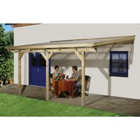 WEKA Terrassenüberdachung »671 Gr. 2«, Breite: 347 cm, Dach: Kunststoff, gruen|braun WEKA Terrassenüberdachung »671 Gr. 2«, Breite: 347 cm, Dach: Kunststoff, gruen|braun