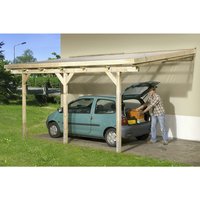 WEKA Terrassenüberdachung »671 Gr. 3«, Breite: 347 cm, Dach: Kunststoff, gruen|braun WEKA Terrassenüberdachung »671 Gr. 3«, Breite: 347 cm, Dach: Kunststoff, gruen|braun