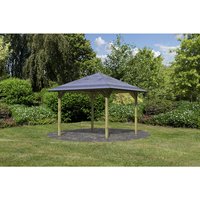 KARIBU Pavillon »Sevilla«, Walmdach, viereckig, BxHxT: 340 x 290 x 431 cm – braun KARIBU Pavillon »Sevilla«, Walmdach, viereckig, BxHxT: 340 x 290 x 431 cm – braun