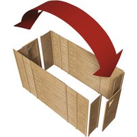 KARIBU Geräteraum, holzfarben, (BxT): 274 x 204 cm – braun KARIBU Geräteraum, holzfarben, (BxT): 274 x 204 cm – braun