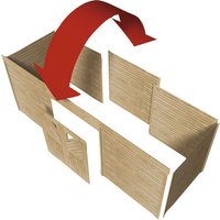 KARIBU Geräteraum, holzfarben, (BxT): 564 x 204 cm – braun KARIBU Geräteraum, holzfarben, (BxT): 564 x 204 cm – braun