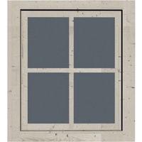 KARIBU Fenster für Gartenhäuser »28 mm«, geeignet für 28 mm Holzwand, elfenbeinweiß – weiss KARIBU Fenster für Gartenhäuser »28 mm«, geeignet für 28 mm Holzwand, elfenbeinweiß – weiss