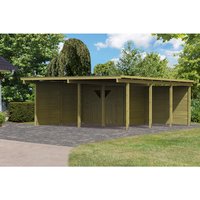 KARIBU Doppelcarport, B x T x H: 563 x 676 x 229 cm, holzfarben KARIBU Doppelcarport, B x T x H: 563 x 676 x 229 cm, holzfarben