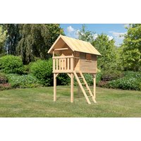 AKUBI Spielanlage »Gernegroß«, BxHxT: 157 x 325 x 274 cm, natur – braun AKUBI Spielanlage »Gernegroß«, BxHxT: 157 x 325 x 274 cm, natur – braun